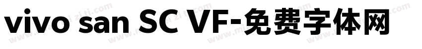 vivo san SC VF字体转换